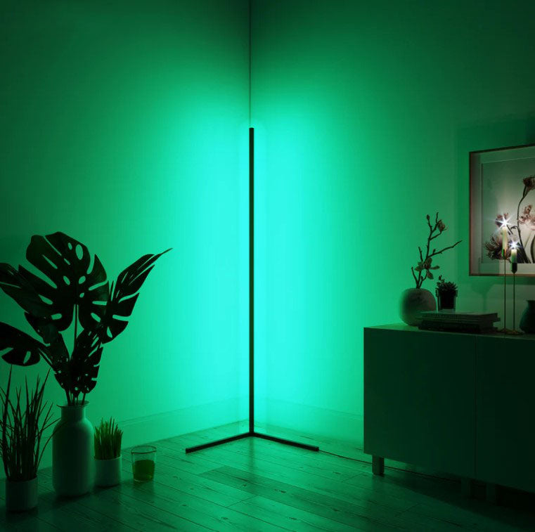 Elegant corner floor lamp