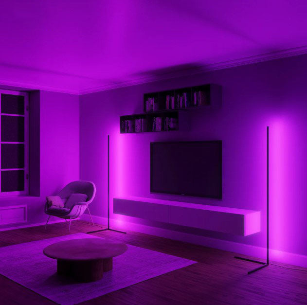 Minimalist angle floor lamp