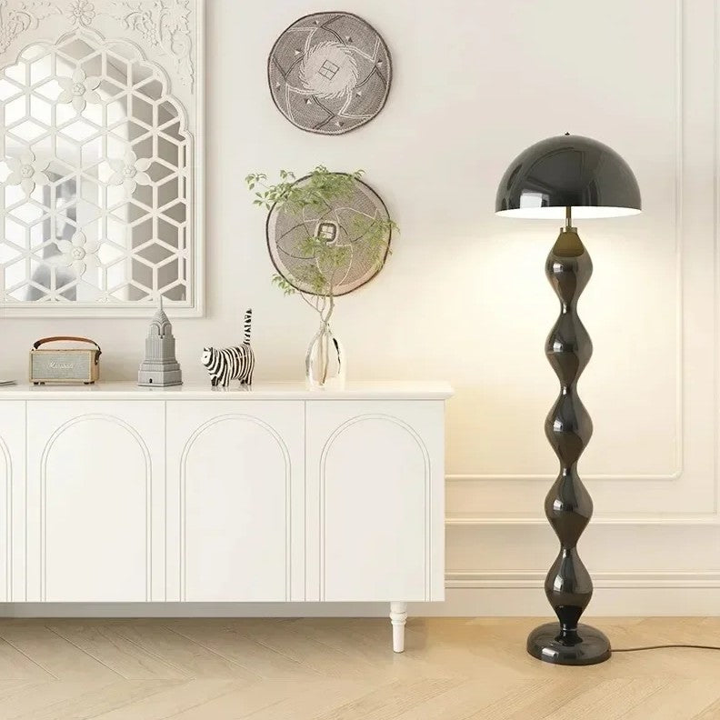 Lampadaire Sculptural Moderne – Laqué, Douille E27
