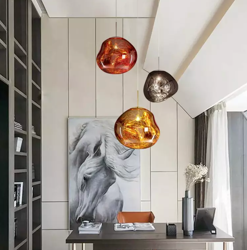 Suspension Galaxie – Verre Effet Fumé, Dimmable, Douille E27