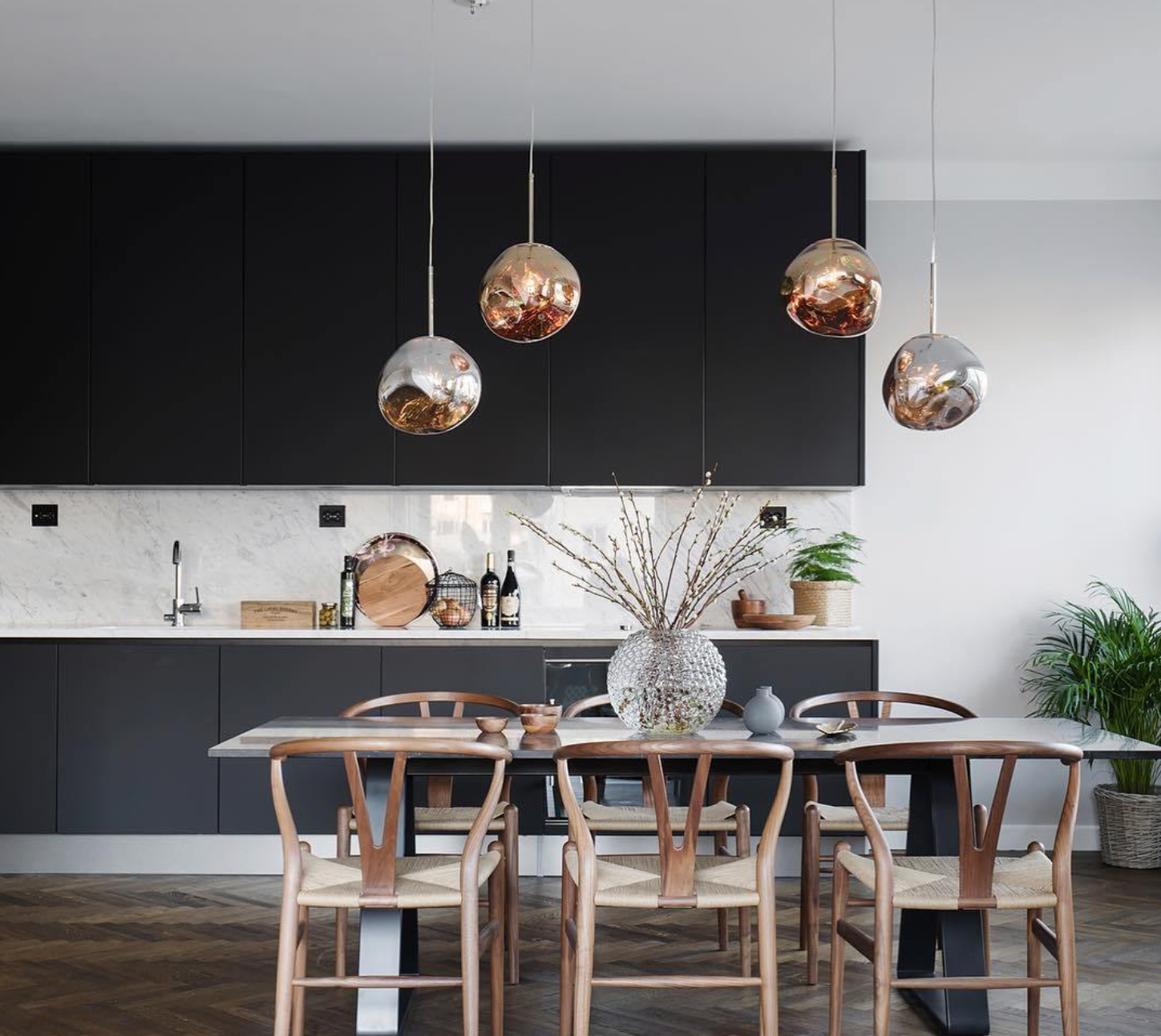 Suspension Galaxie – Verre Effet Fumé, Dimmable, Douille E27