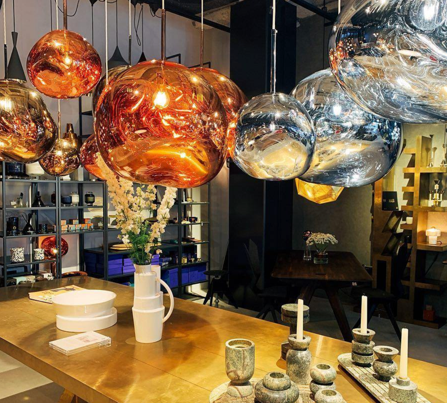 Suspension Galaxie – Verre Effet Fumé, Dimmable, Douille E27