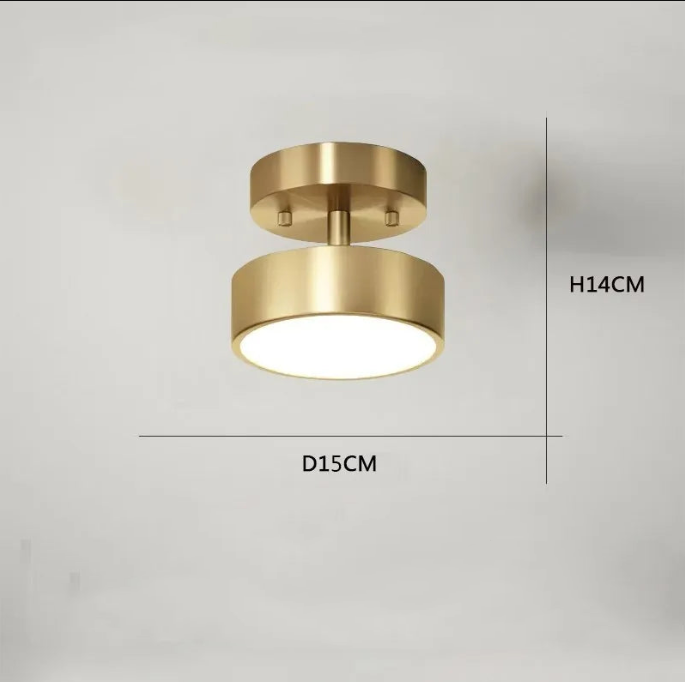 Modern copper led chandelier