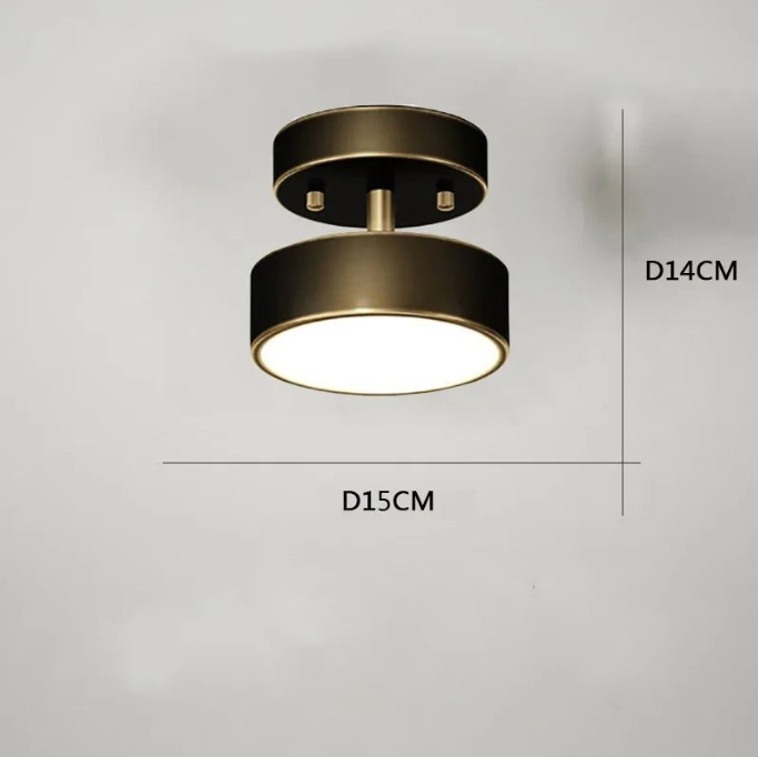 Modern copper led chandelier