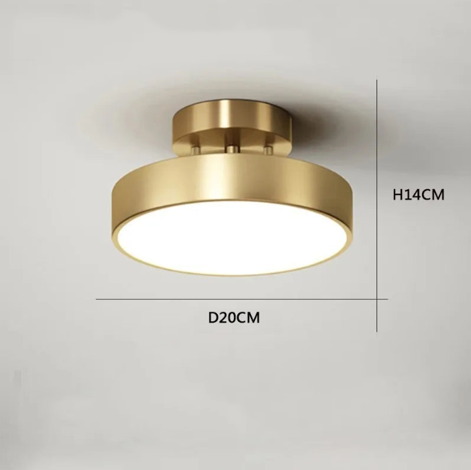 Modern copper led chandelier