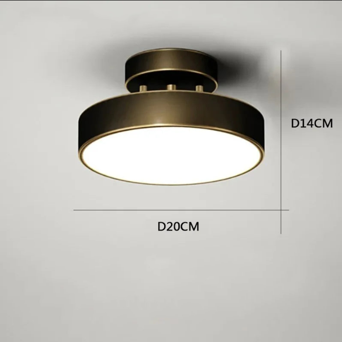 Modern copper led chandelier