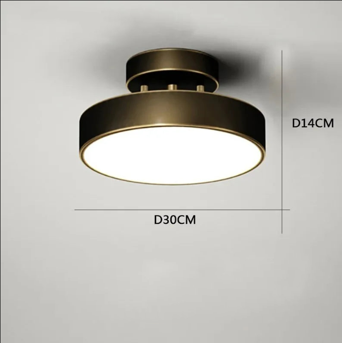 Modern copper led chandelier