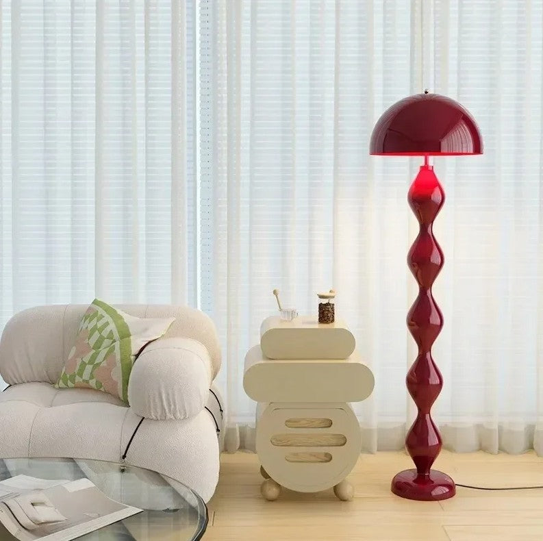 Lampadaire Sculptural Moderne – Laqué, Douille E27
