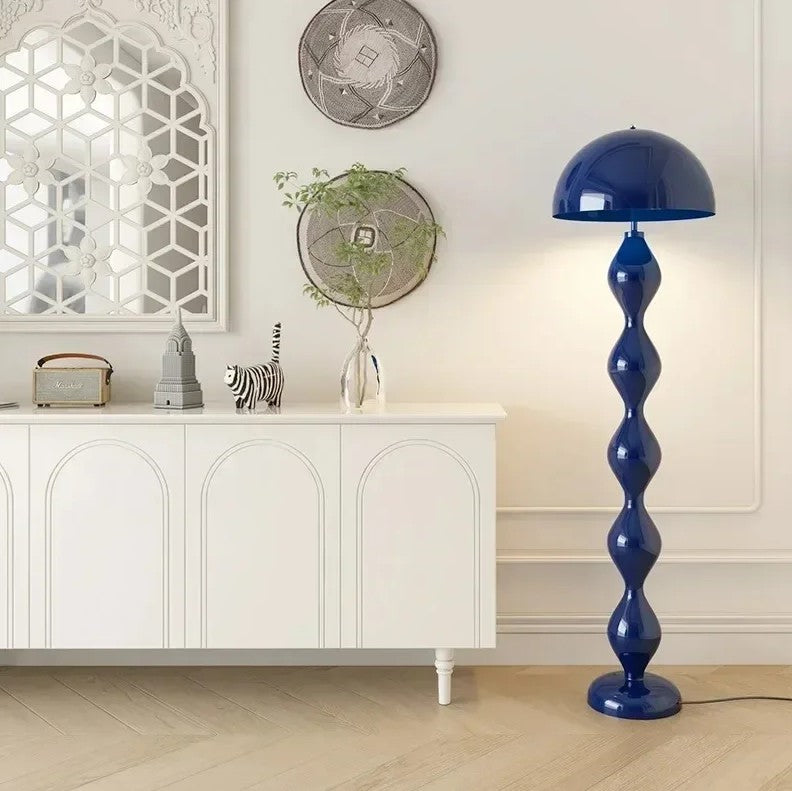 Lampadaire Sculptural Moderne – Laqué, Douille E27