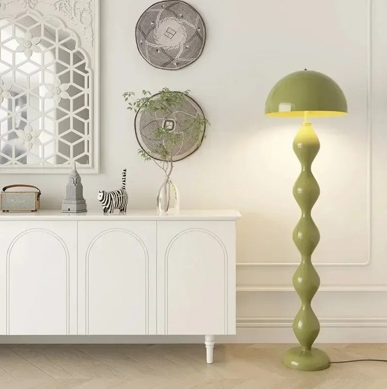 Lampadaire Sculptural Moderne – Laqué, Douille E27