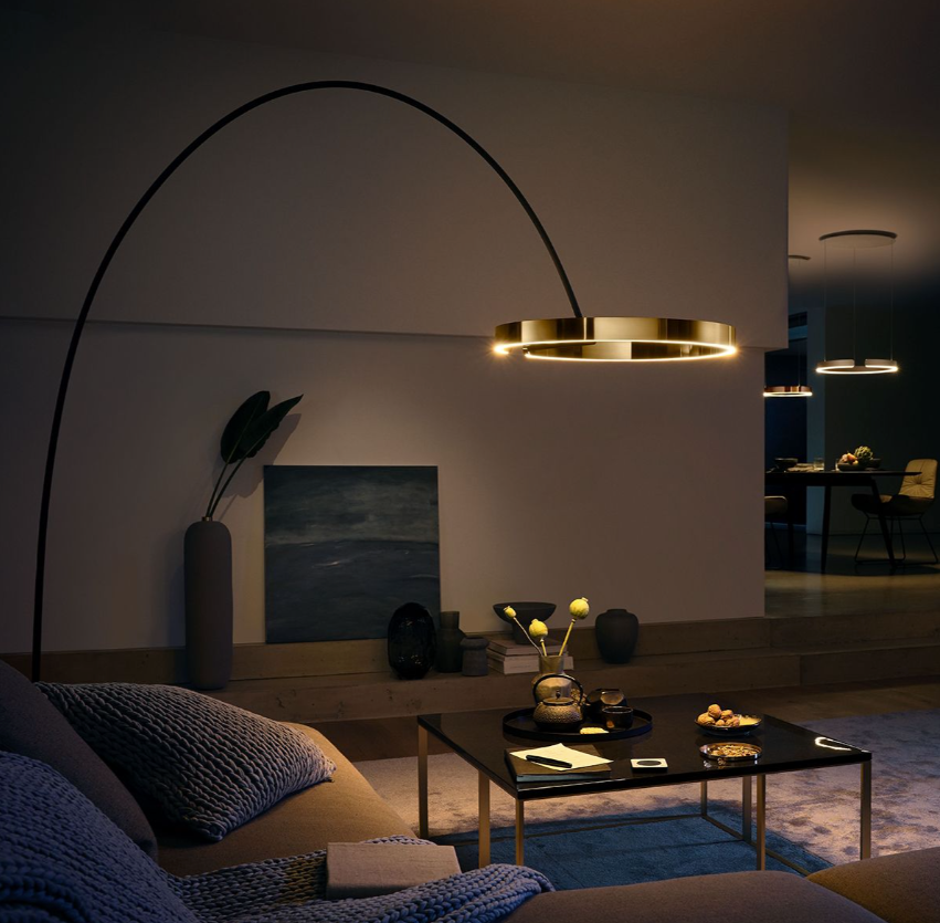 Curved elegance floor lamp