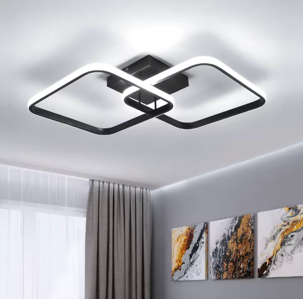 Plafonnier LED Design Géométrique
