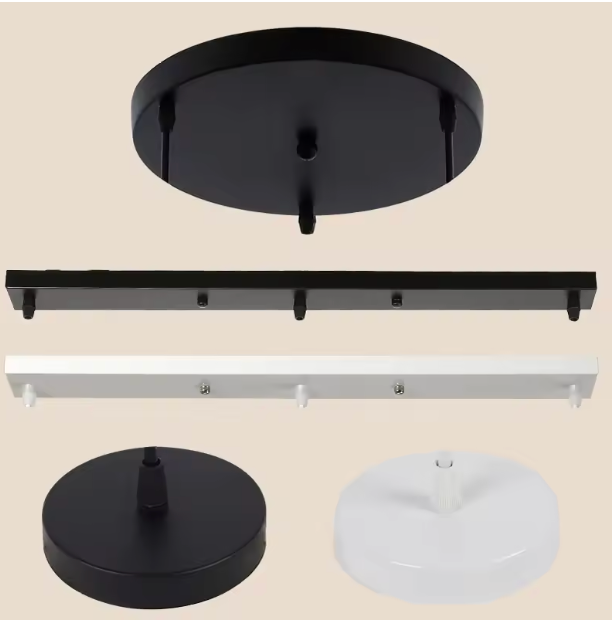 Platine de Plafond Universelle – Support pour Lustres & Suspensions