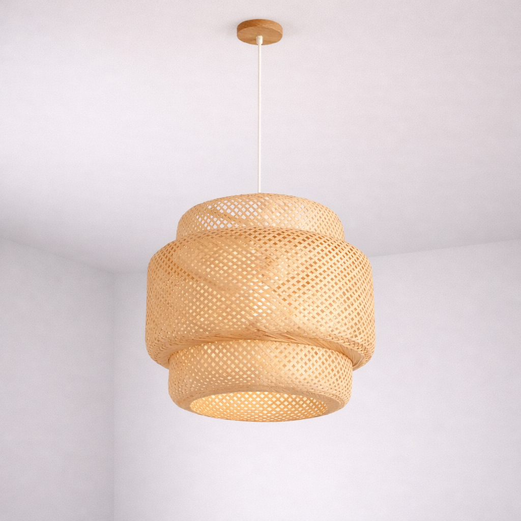 Suspension en Bambou Tressé – Artisanale, Design Naturel