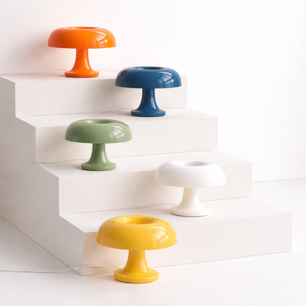 Lampe Forme Champignon Vintage