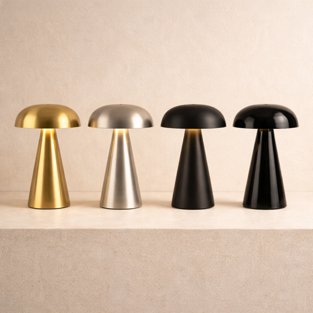 Lampe Champignon Tactile Rechargeable – Intensité Réglable