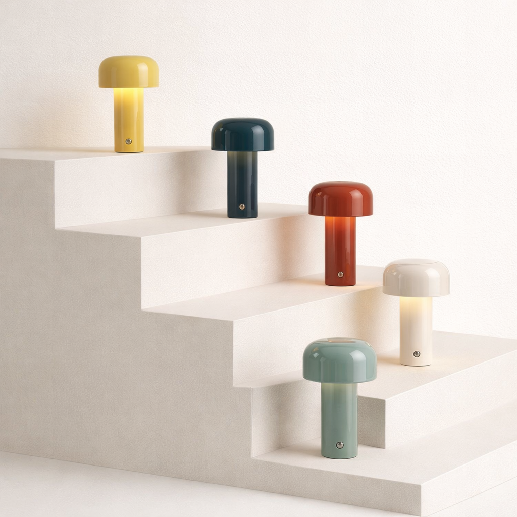 Lampe Champignon Tactile Rechargeable – Design Italien