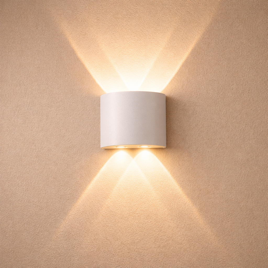 Applique Murale LED Architecturale IP65 — Effet Sablier (2 à 5 faisceaux)