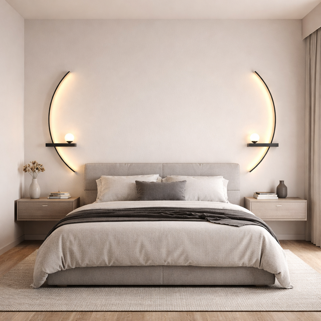 Applique Murale Lune LED – Éclairage Double