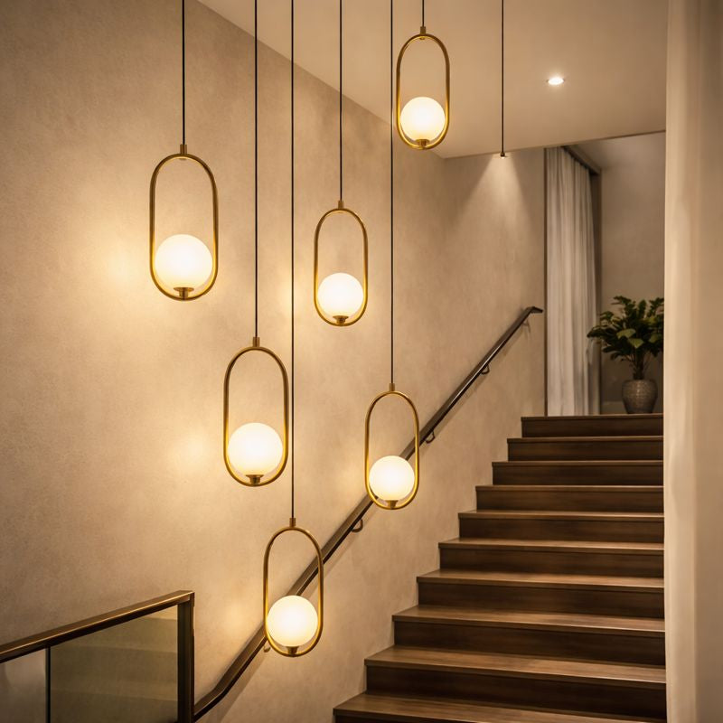 Design suspension "brass halo"