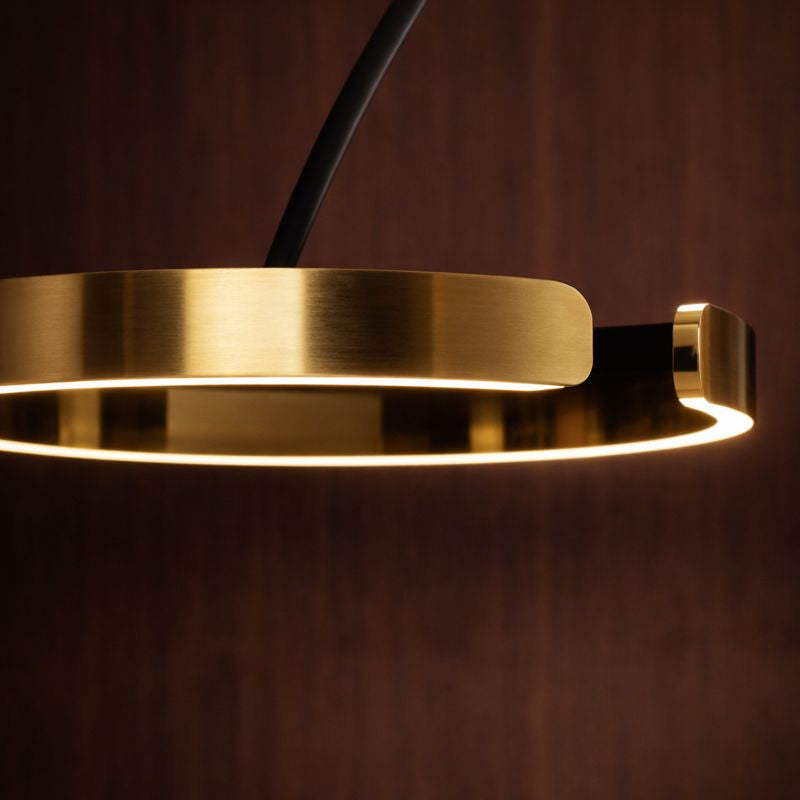 Lampadaire Arc LED – Éclairage Double, Design Minimaliste