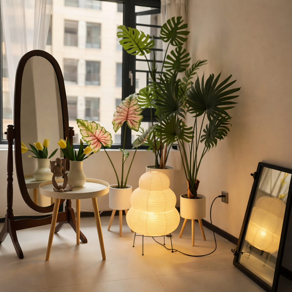 Lampe en Papier Design Japonais