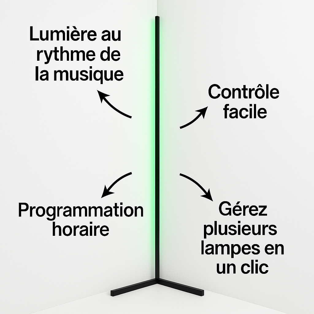 Minimalist angle floor lamp