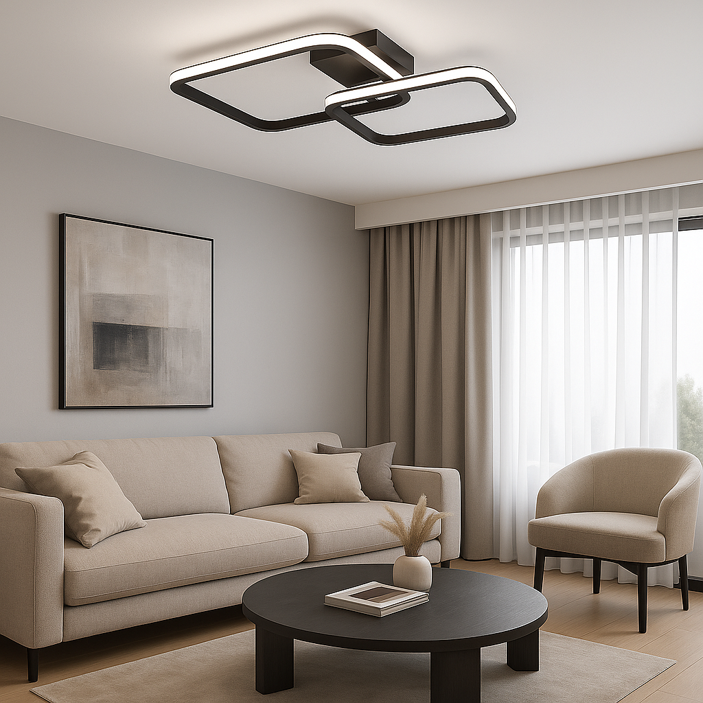 Plafonnier LED Design Géométrique