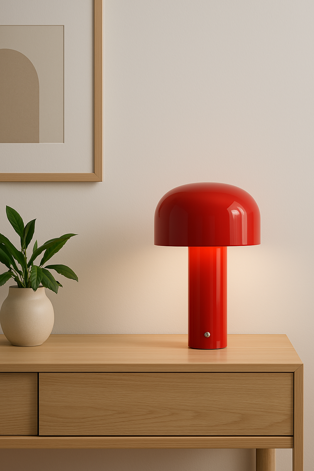 Mushroom tactile lamp | Refined Italian style