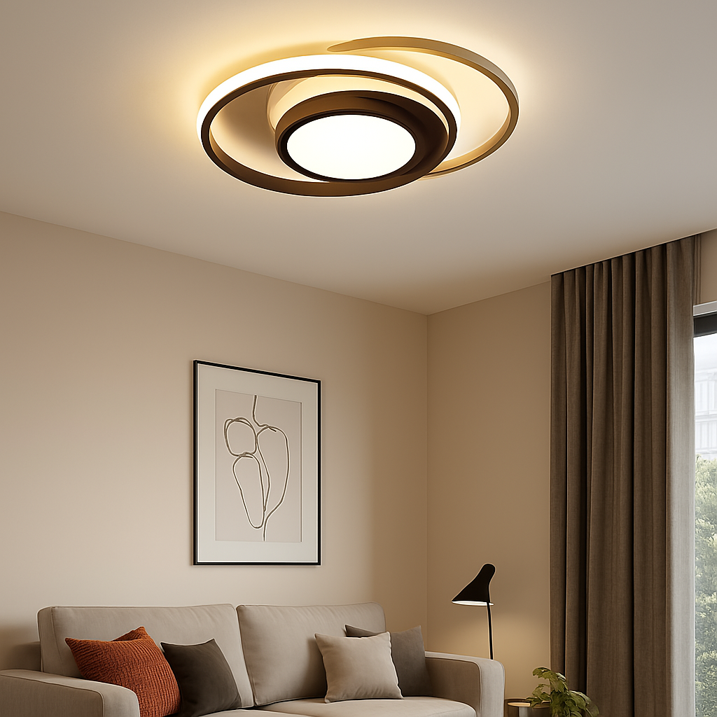 Modern geometric led ceiling light