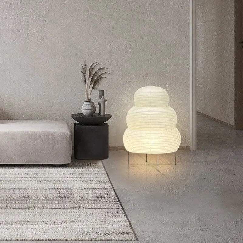 Japanese design paper lamp