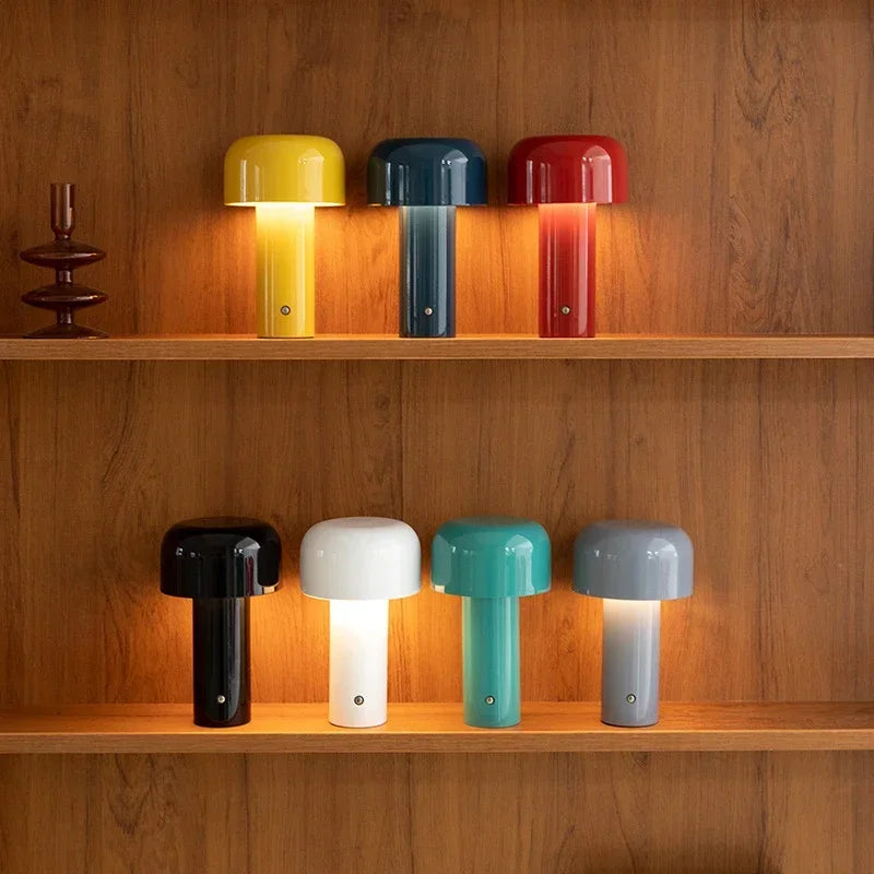 Lampe Champignon Tactile Rechargeable – Design Italien