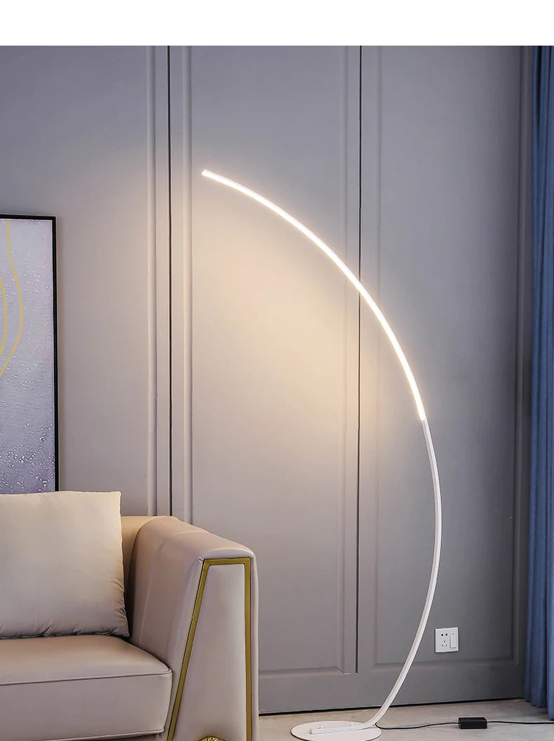 Moon Clear Corner Floor Lamp