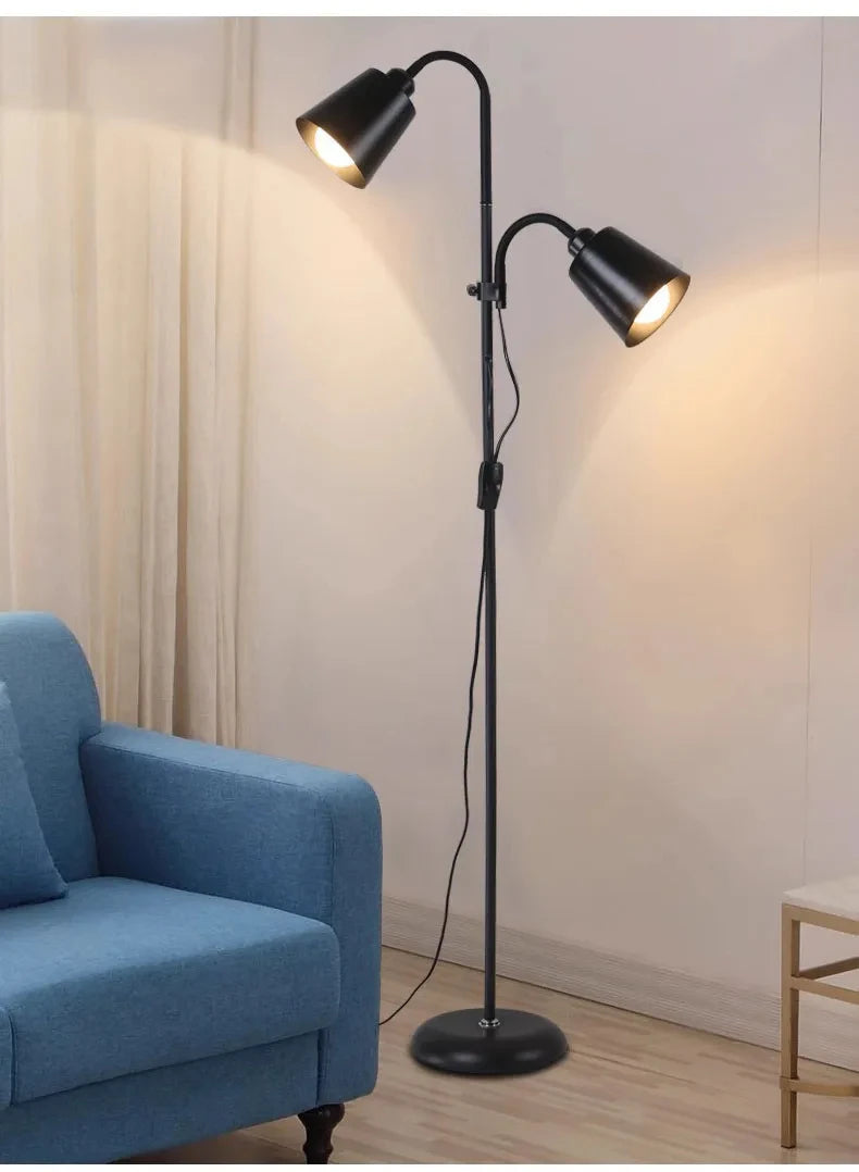 Lampadaire Double Tête Élégant