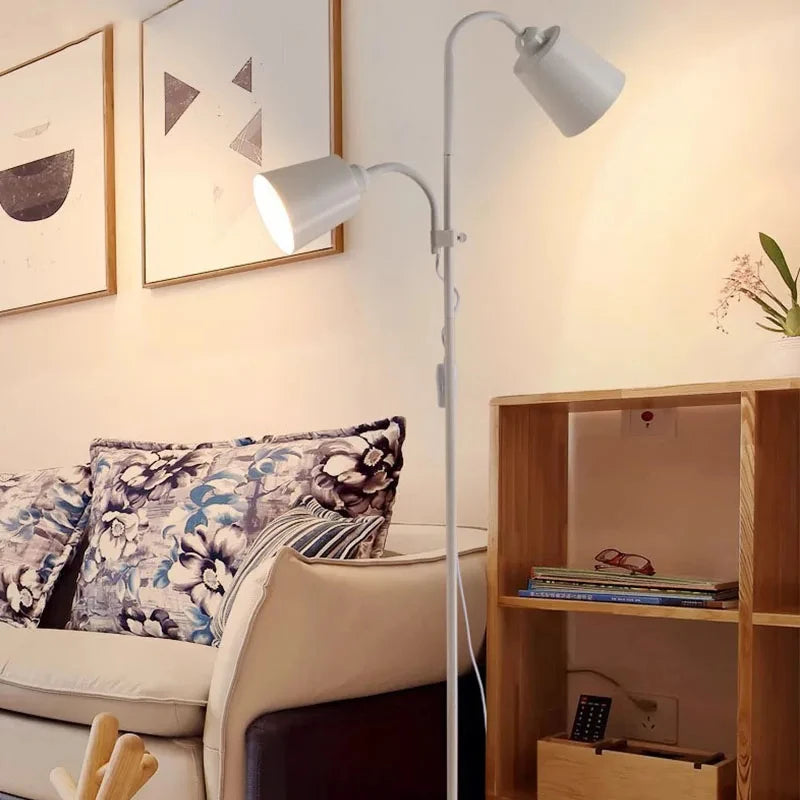 Lampadaire Double Tête Élégant