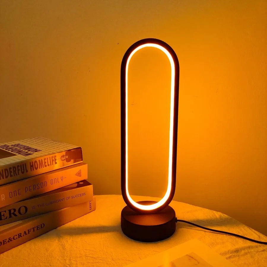 Modern oval LED lamp