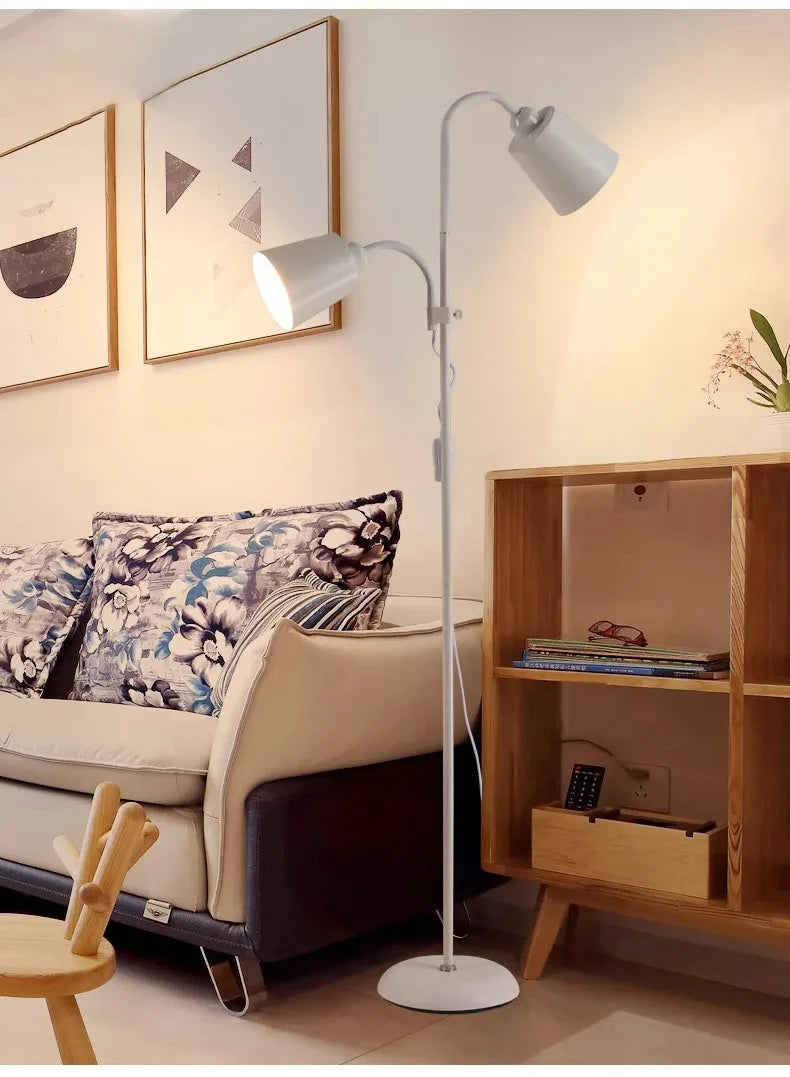 Lampadaire Double Tête Élégant