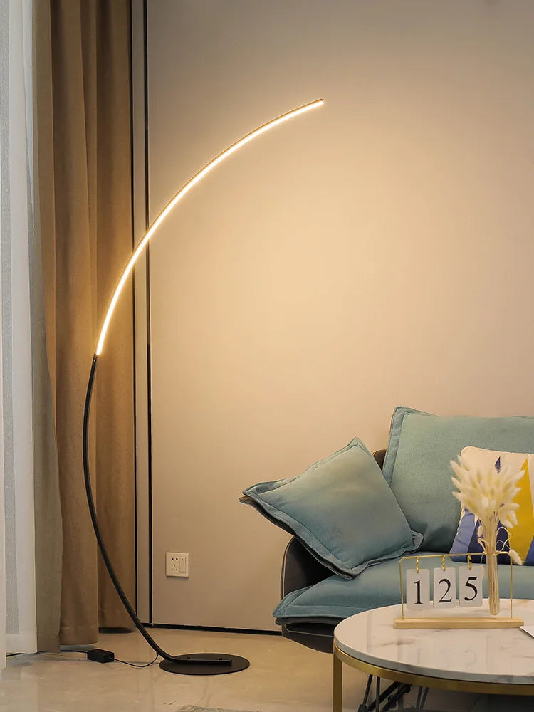 Moon Clear Corner Floor Lamp