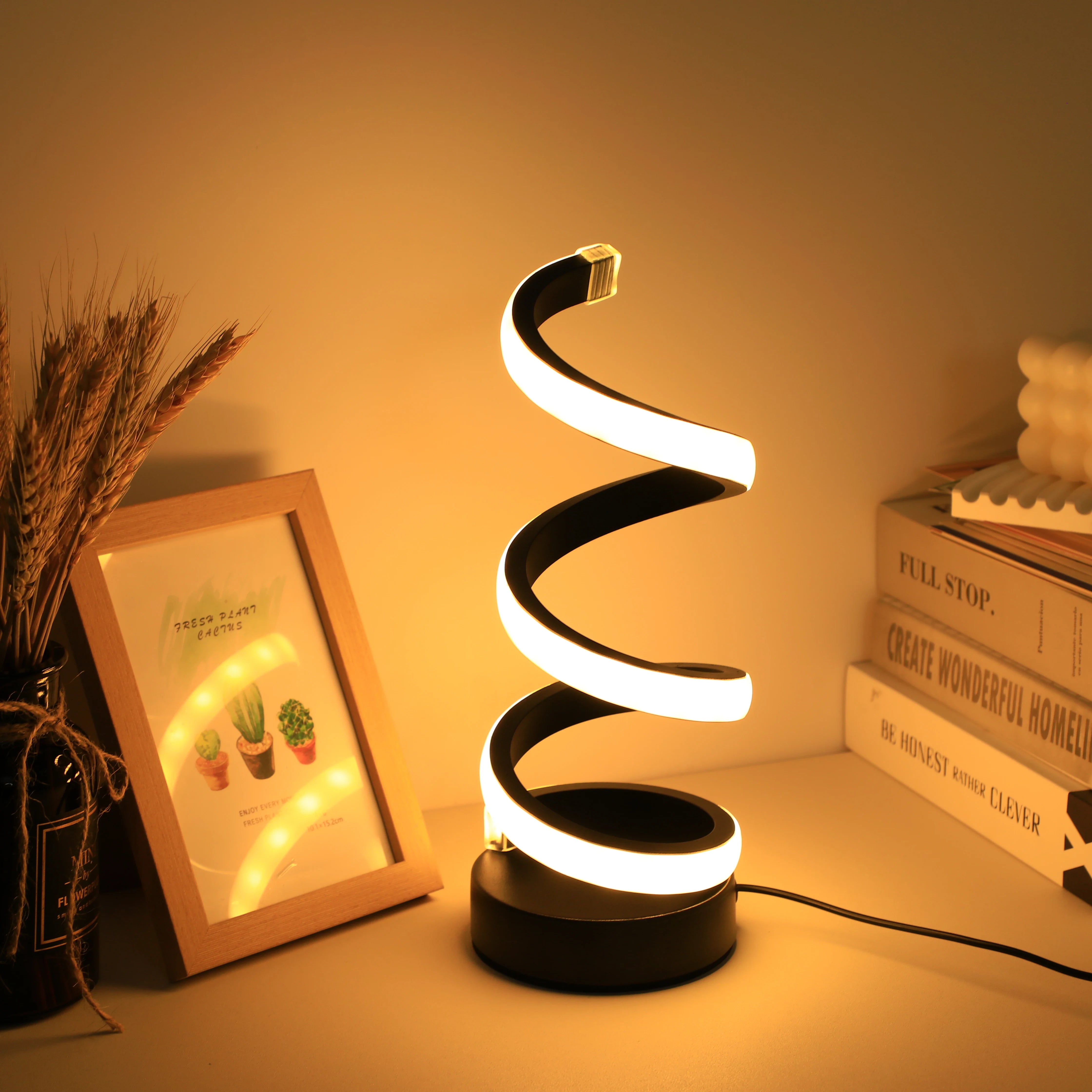 Lampe de Chevet Spiral LED – 3 Intensités