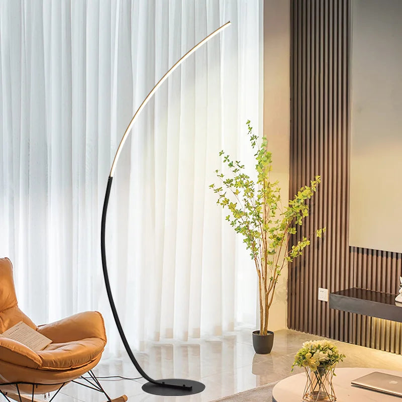 Moon Clear Corner Floor Lamp