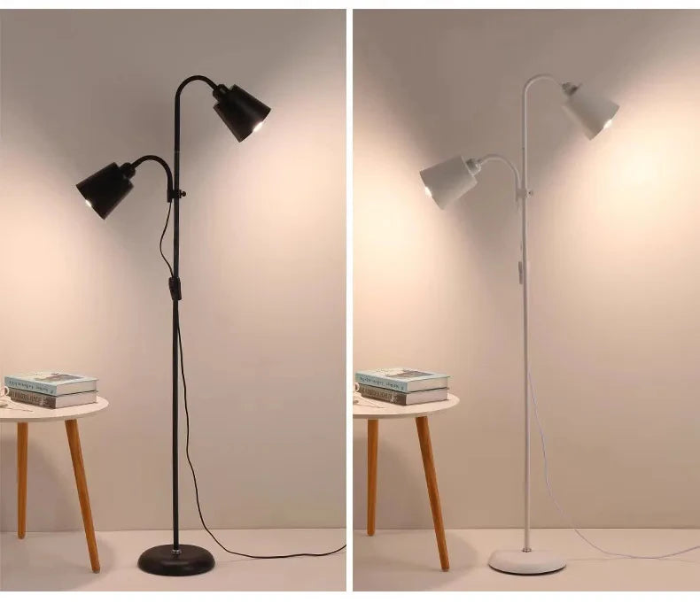 Lampadaire Double Tête Élégant