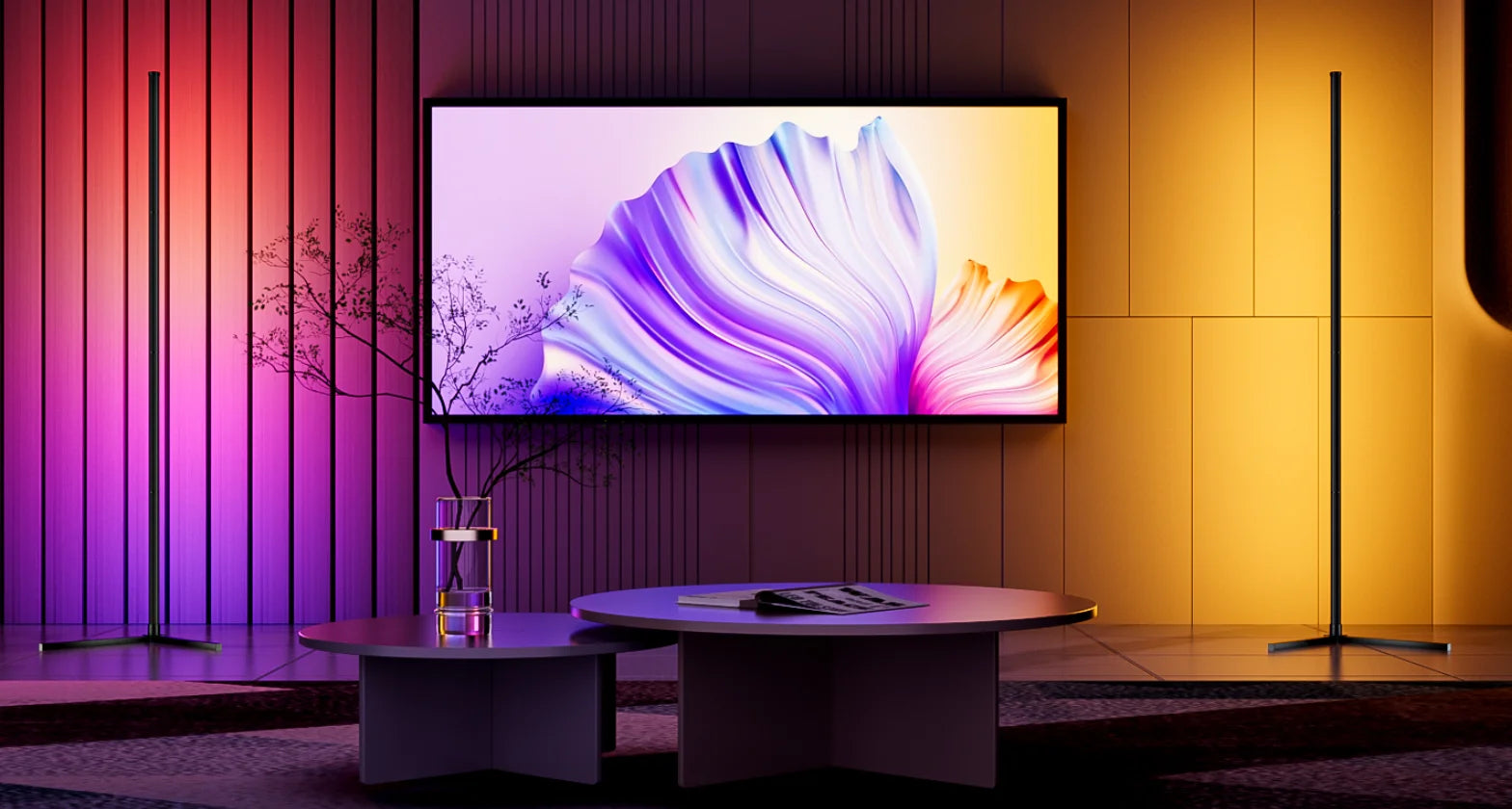 Modern corner floor lamp