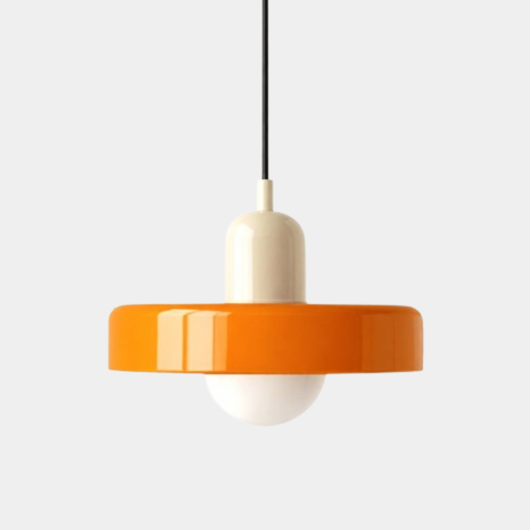 Nordic and medieval chandelier in cream glass