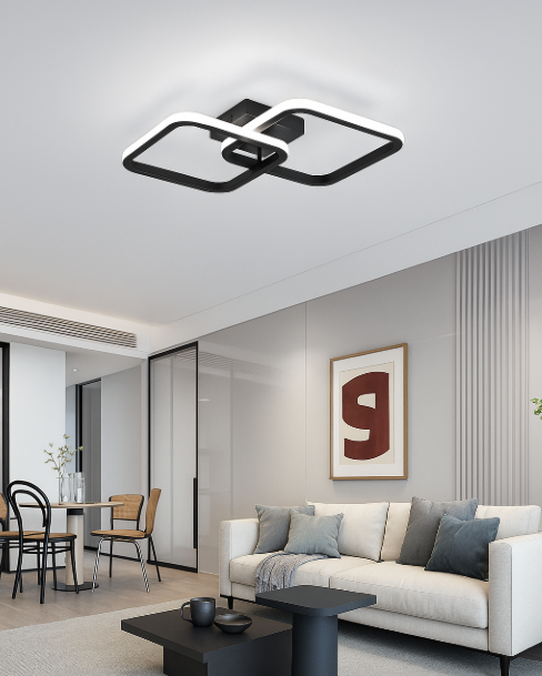 Plafonnier LED Design Géométrique