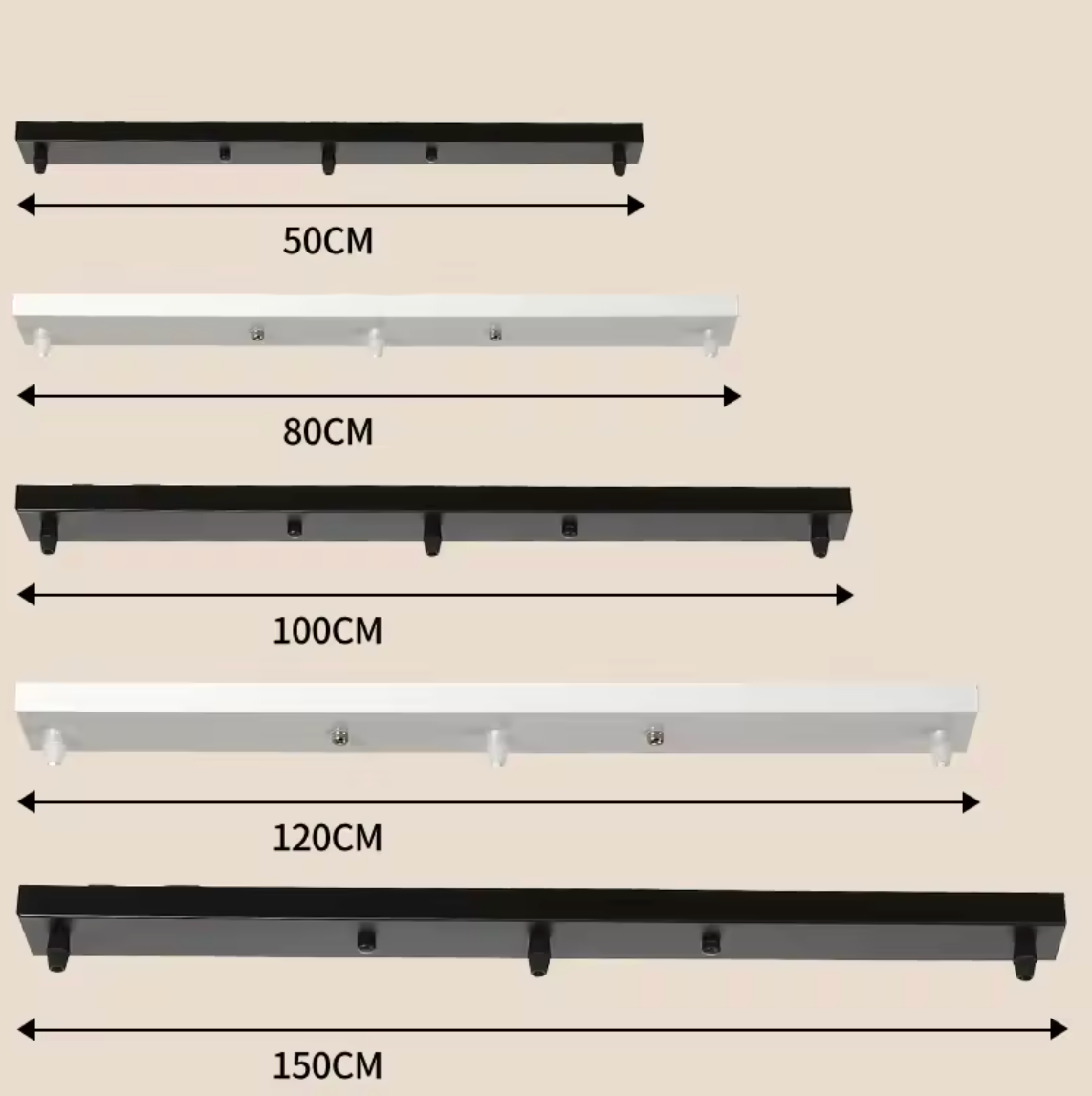 Platine de Plafond Universelle – Support pour Lustres & Suspensions