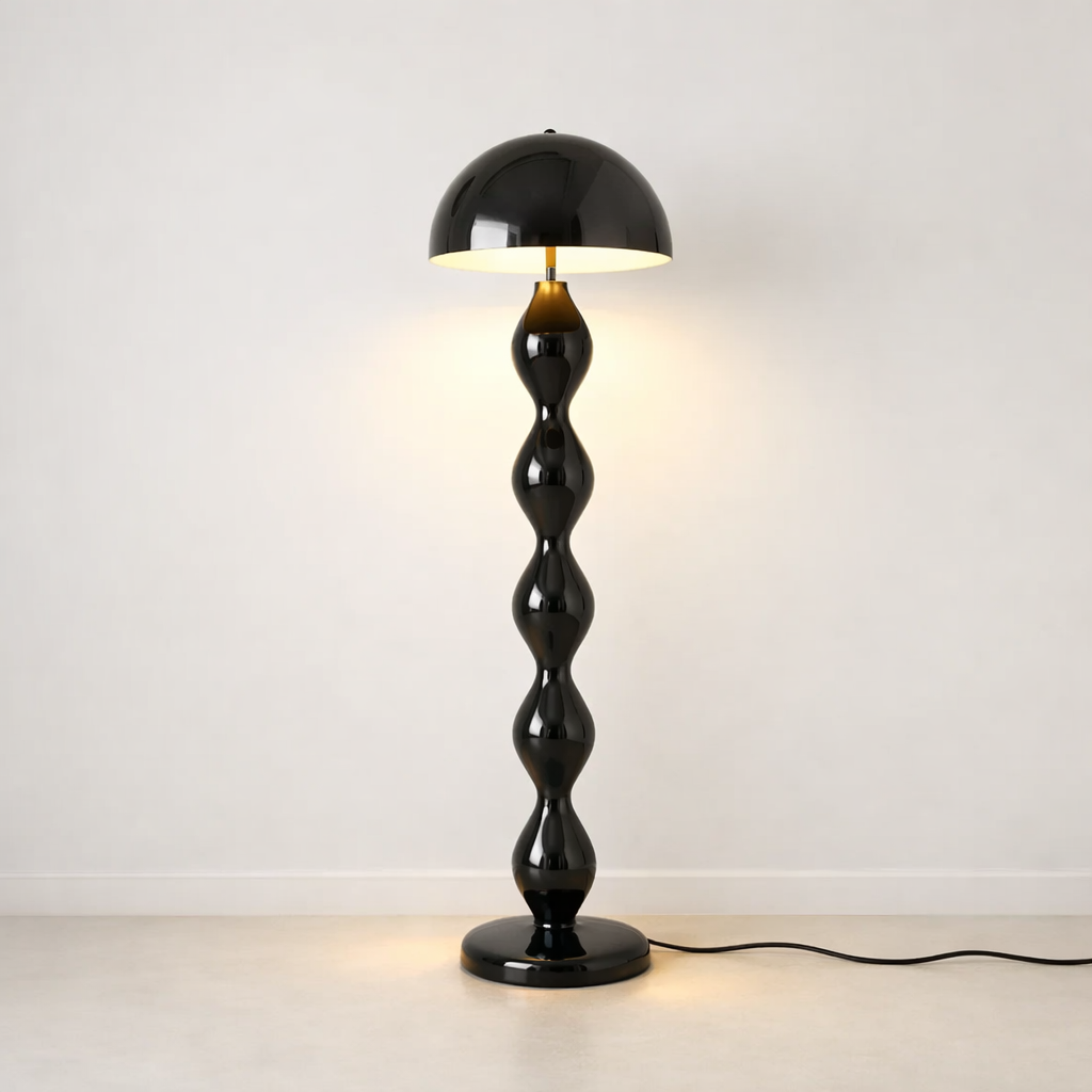Lampadaire Sculptural Moderne – Laqué, Douille E27