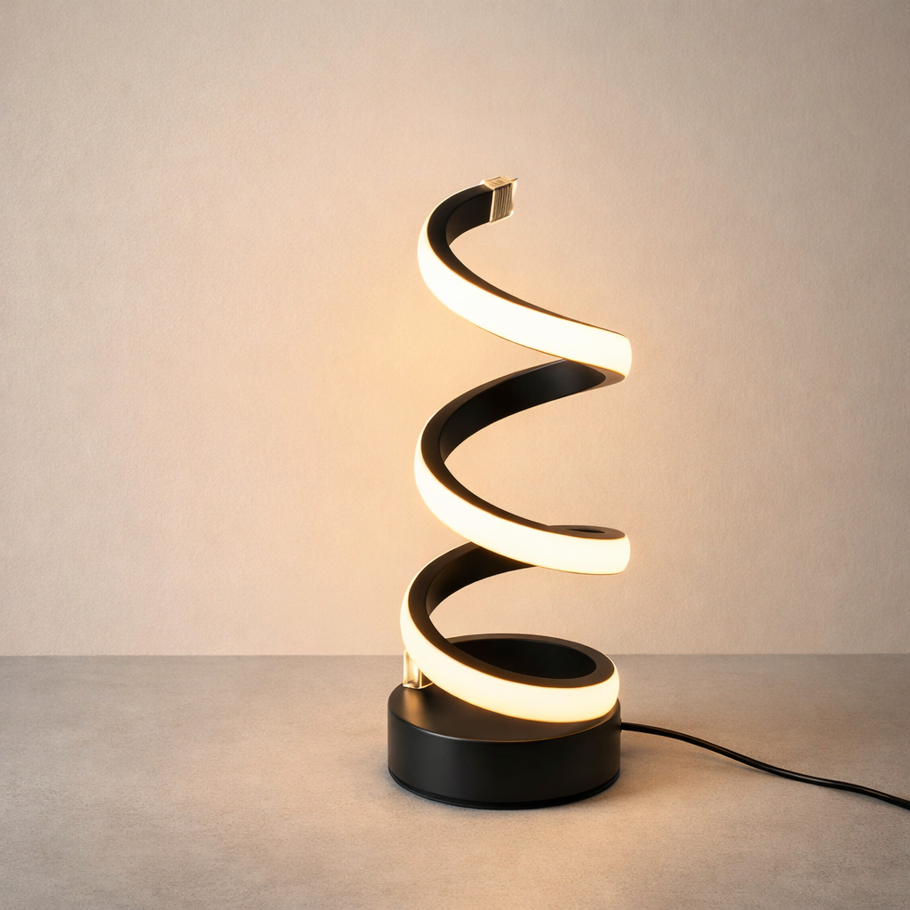 Lampe de Chevet Spiral LED – 3 Intensités