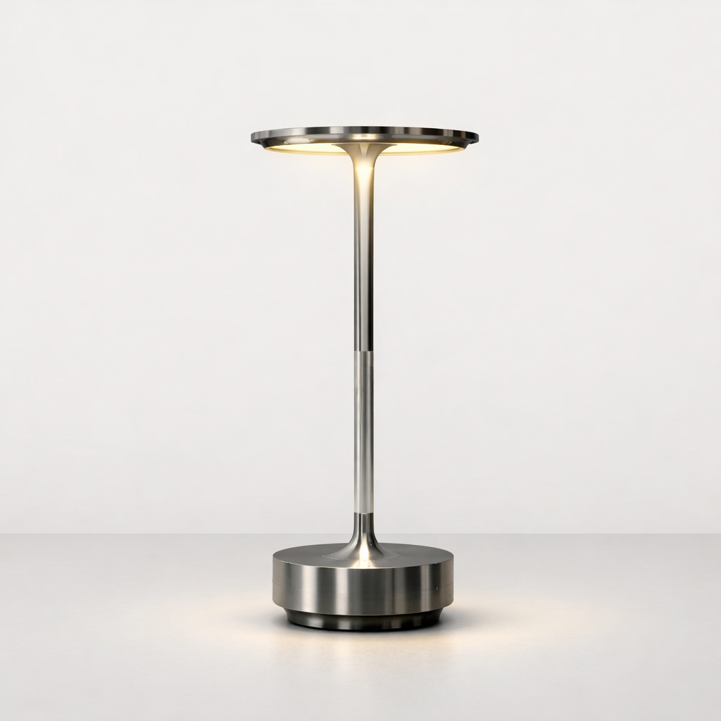 Lampe Tactile LED Aluminium – Rechargeable, Intensité Réglable
