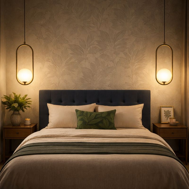 Design suspension "brass halo"