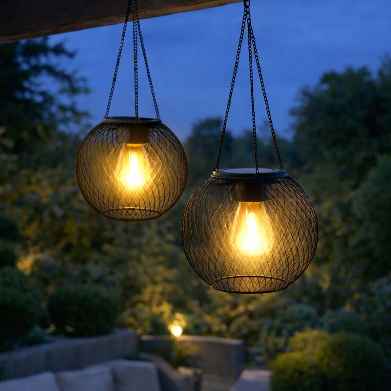 Suspended solar lantern " nocturnal shine "